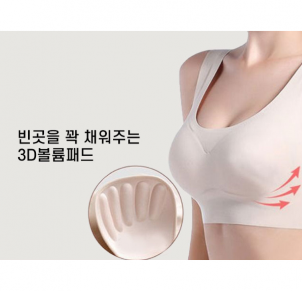 동네커뮤니케이션,에버킨 노와이어 심리스 브라 스포츠 탑 빅사이즈 2P